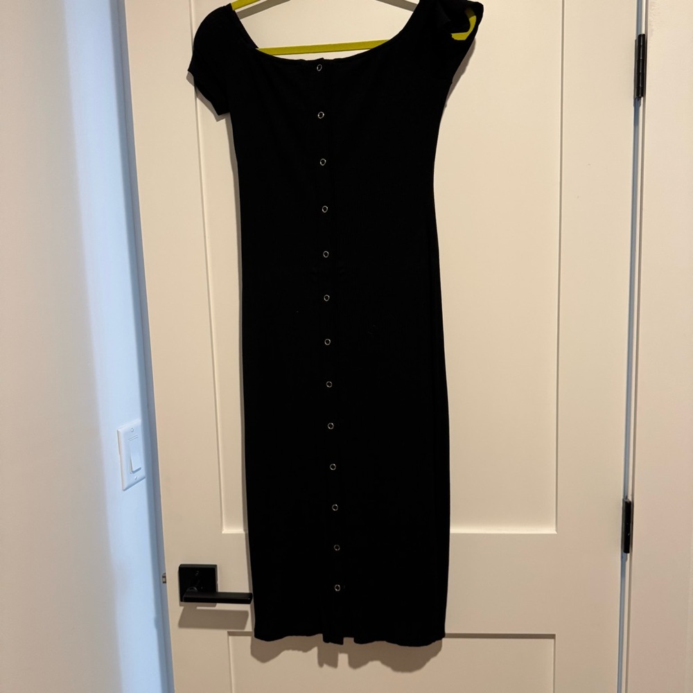 Privacy Please Rue Ribbed Knit Snap Button Down - Picture 2 of 5